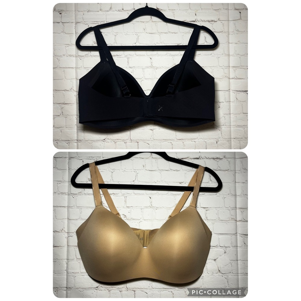 Knix Wingwomen Contour Bra Beige and Black Bundle Seamless‎ Coverage Size 40D